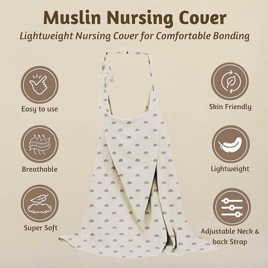 Premium Cotton Nursing Cover – Breathable, Stylish & Multi-Purpose — image 2