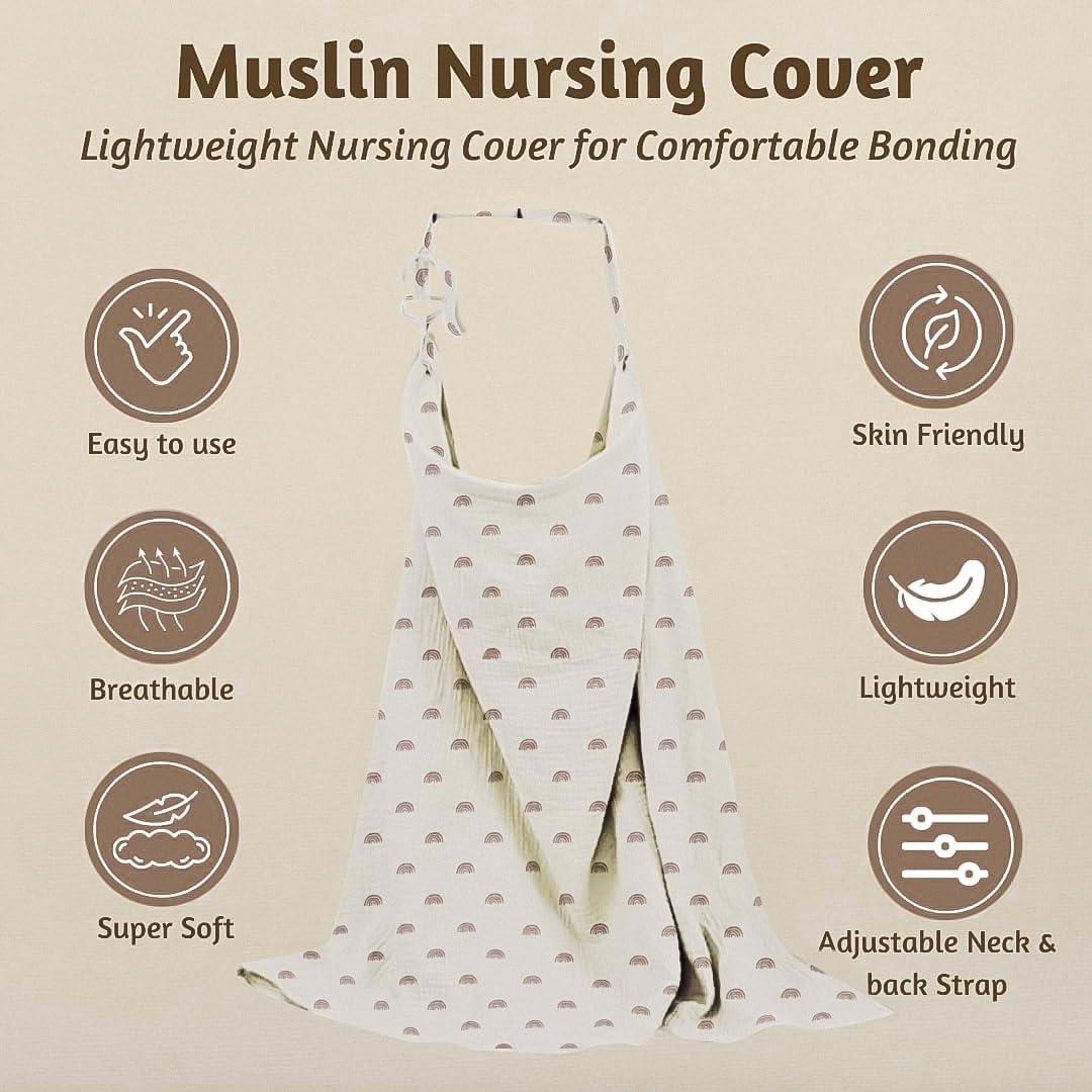 Premium Cotton Nursing Cover – Breathable, Stylish & Multi-Purpose — image 2