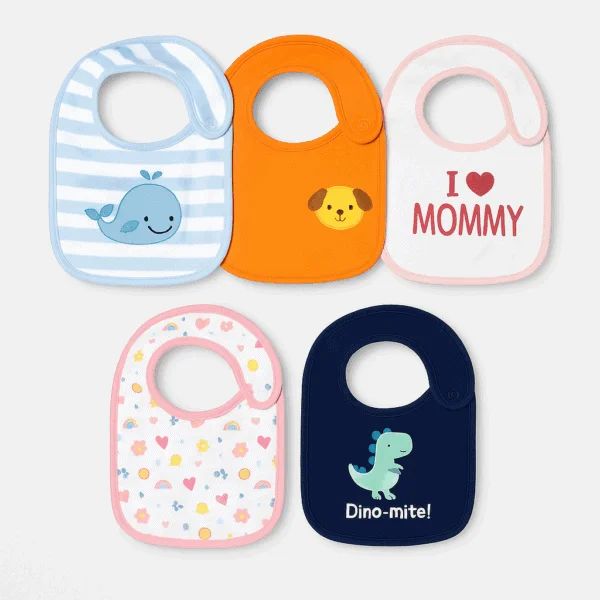 5-in-1 Baby Bibs Set — Feeding — Chikaro