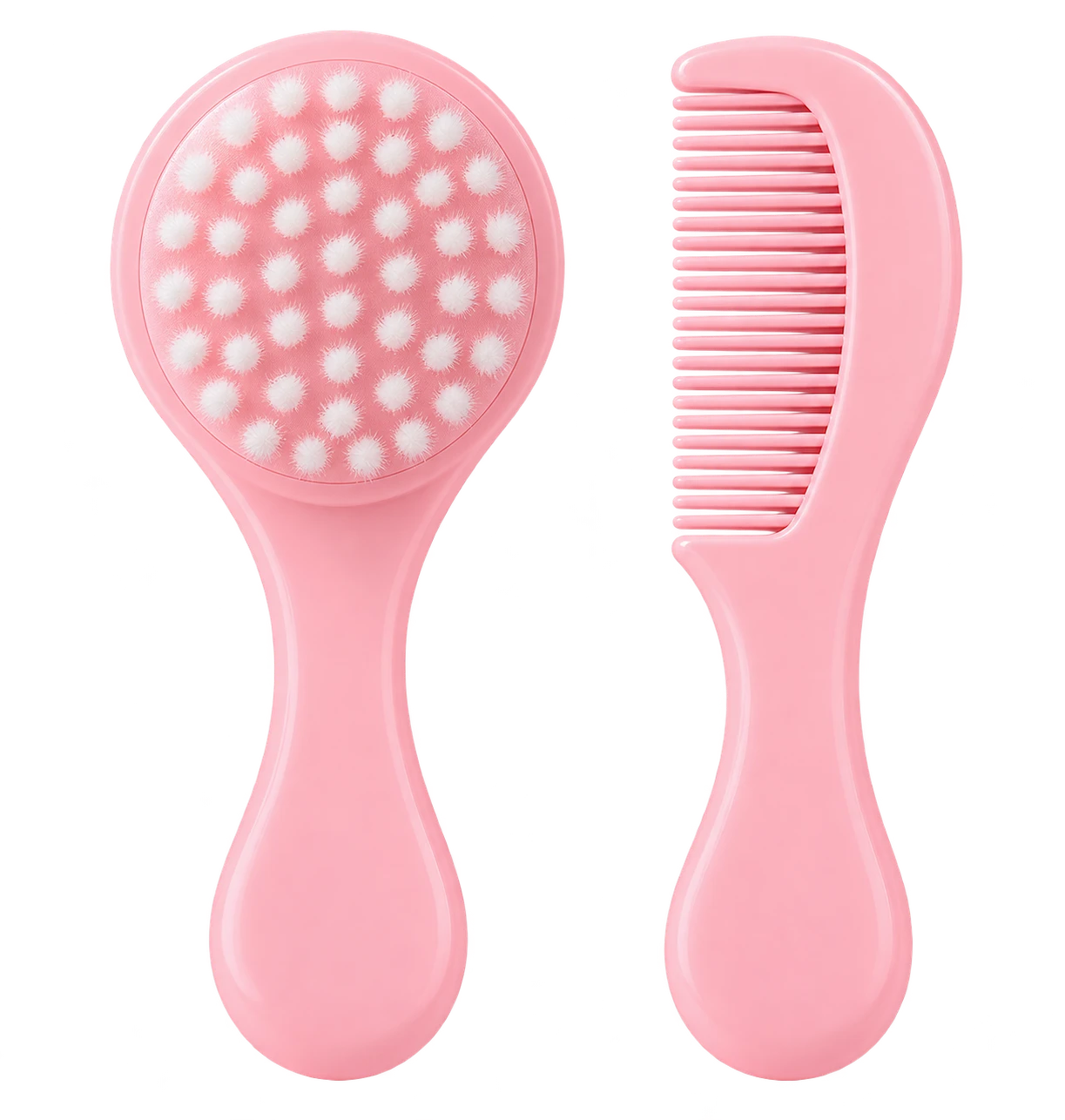 2-in-1 Baby Brush and Comb Set – Gentle Grooming Essentials for Delicate Baby Hair — Bath — Chikaro