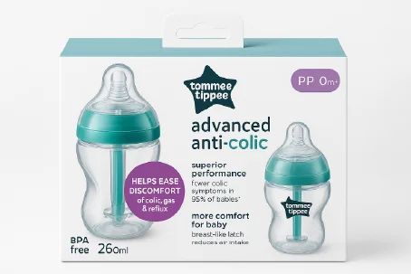 Tommee Tippee Advanced Anti-Colic 2-in-1 Baby Bottle — Feeding — Chikaro