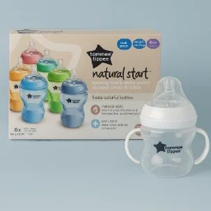 Tommee Tippee 6x260ml Natural Start Baby Feeding Bottles — Feeding — Chikaro