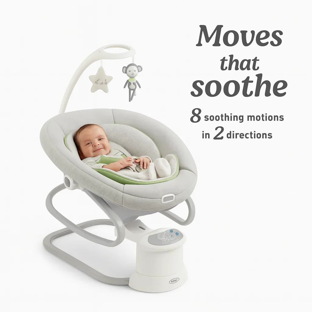 Graco Soothe My Way Baby Swing & Rocker – Ultimate Comfort, 16 Modes — Nursery — Chikaro