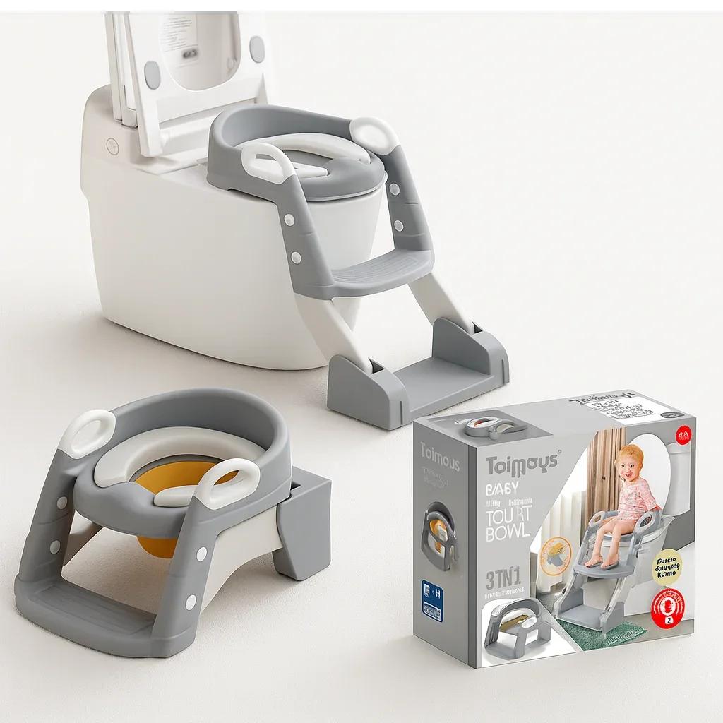Toimoys Multifunctional Baby Toilet Potty with Ladder – Toddler Training Seat — Toddler Essentials — Chikaro