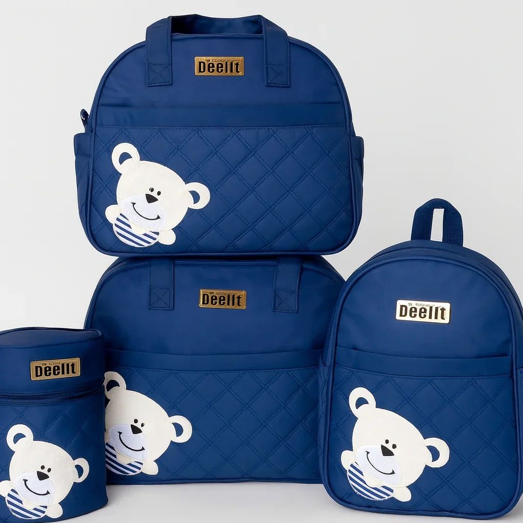 Deelit 4-Piece Baby Diaper Bag Set – For Organized Outings — Mom Essentials — Chikaro