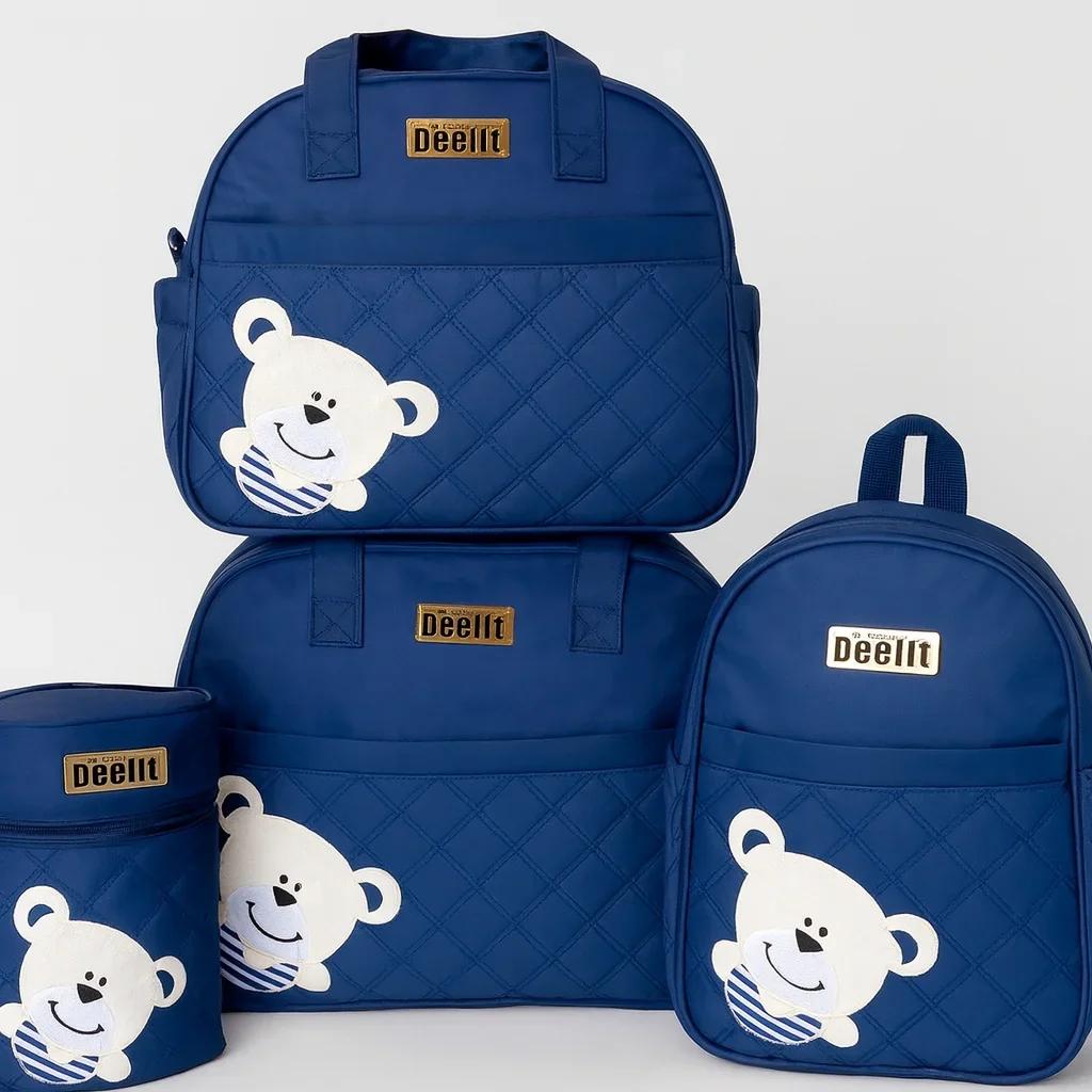 Deelit 4-Piece Baby Diaper Bag Set – For Organized Outings — Mom Essentials — Chikaro
