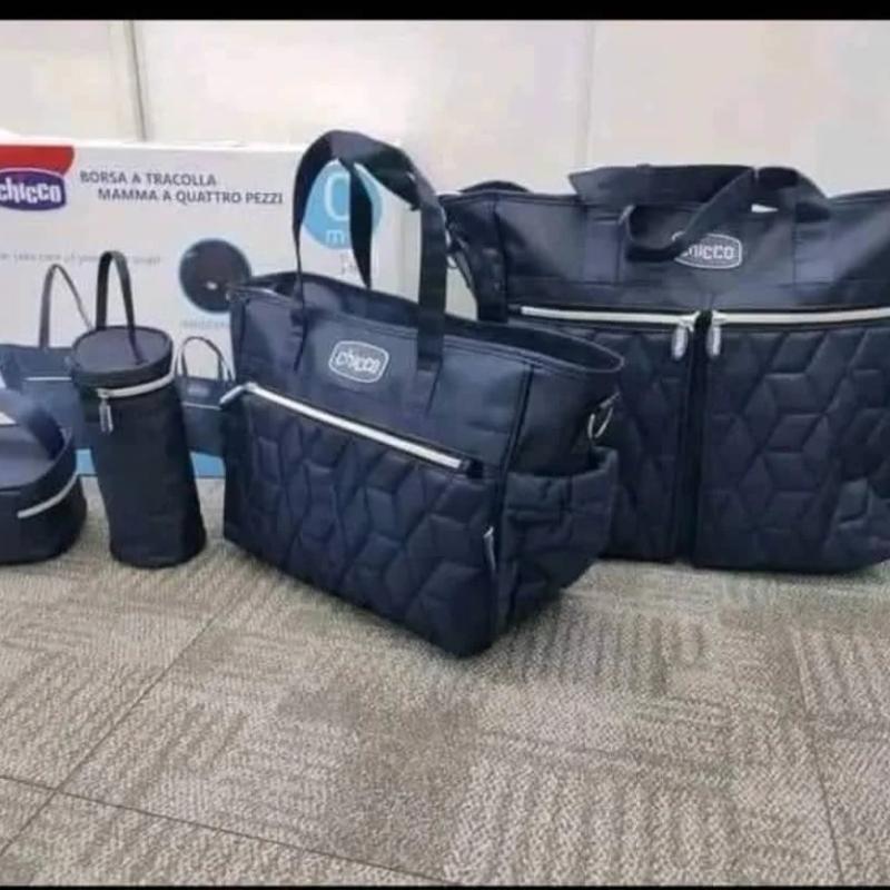 Chicco 4pcs Momma & Baby Diaper Bag Set – Stay Organized in Style — Mom Essentials — Chikaro