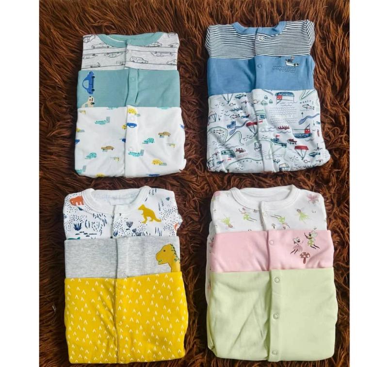 3-in-1 Baby Sleepsuit: Soft Cotton Romper for Sleep, Play & Outings — Baby Clothing — Chikaro