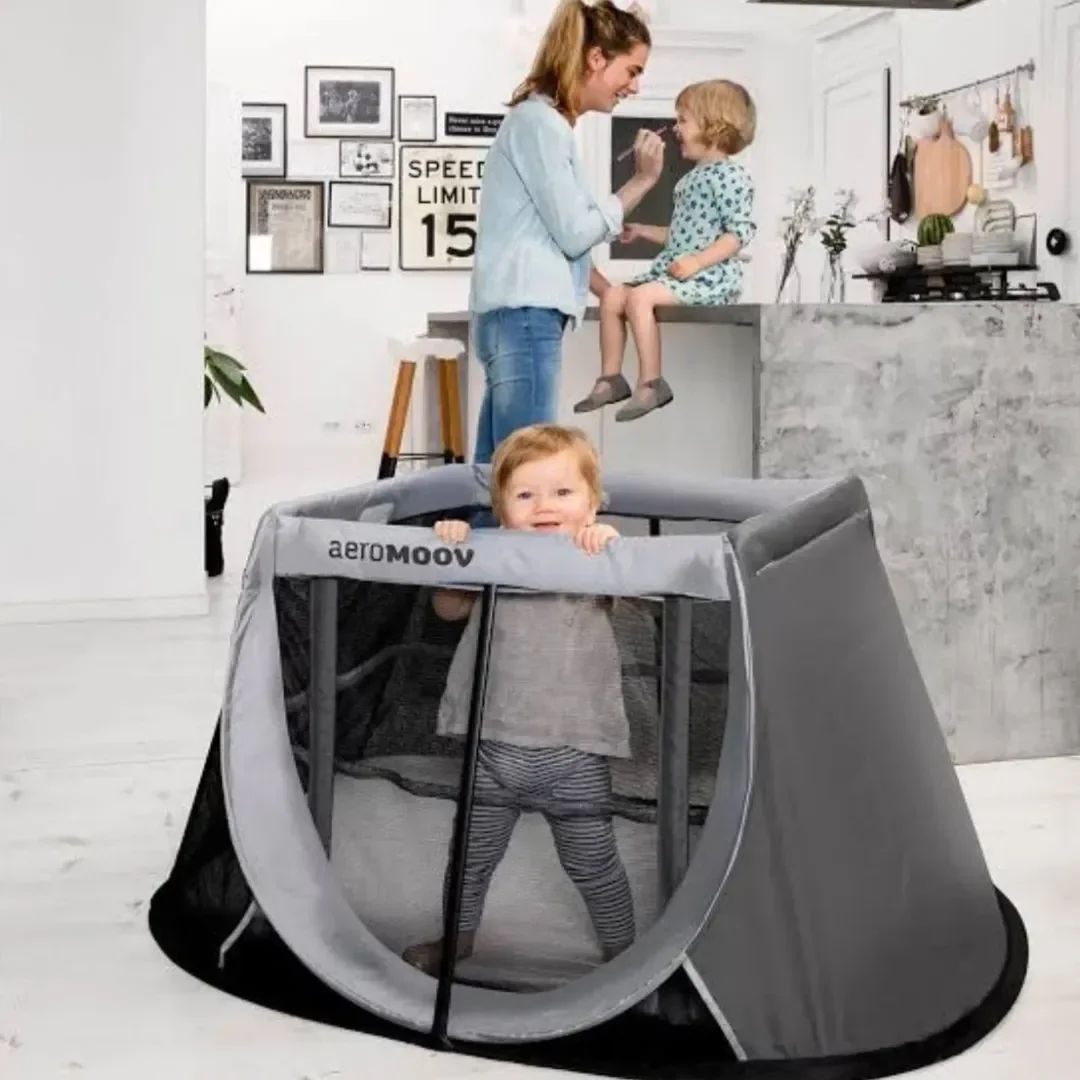 AeroMoov Instant Travel Cot – Portable, Lightweight Baby Bed — Nursery — Chikaro