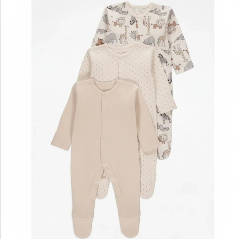 George Snap Buttons Baby Sleepsuit – Comfort & Convenience for Little Ones — Baby Clothing — Chikaro