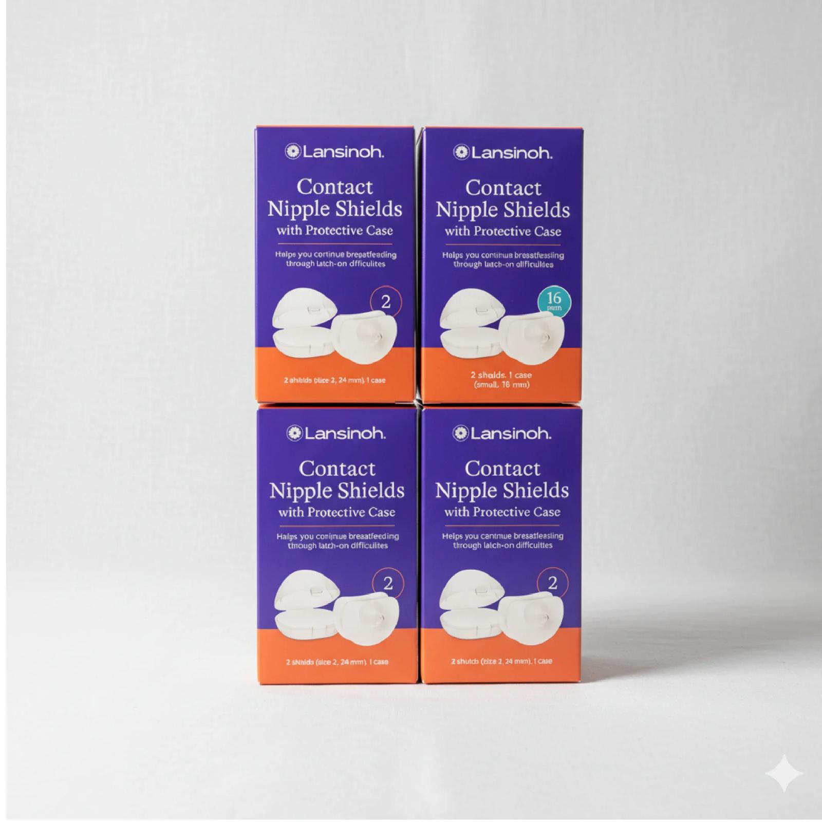 Lansinoh Contact Nipple Shields 24mm, Soft Silicone, 2 counts — Nursing — Chikaro
