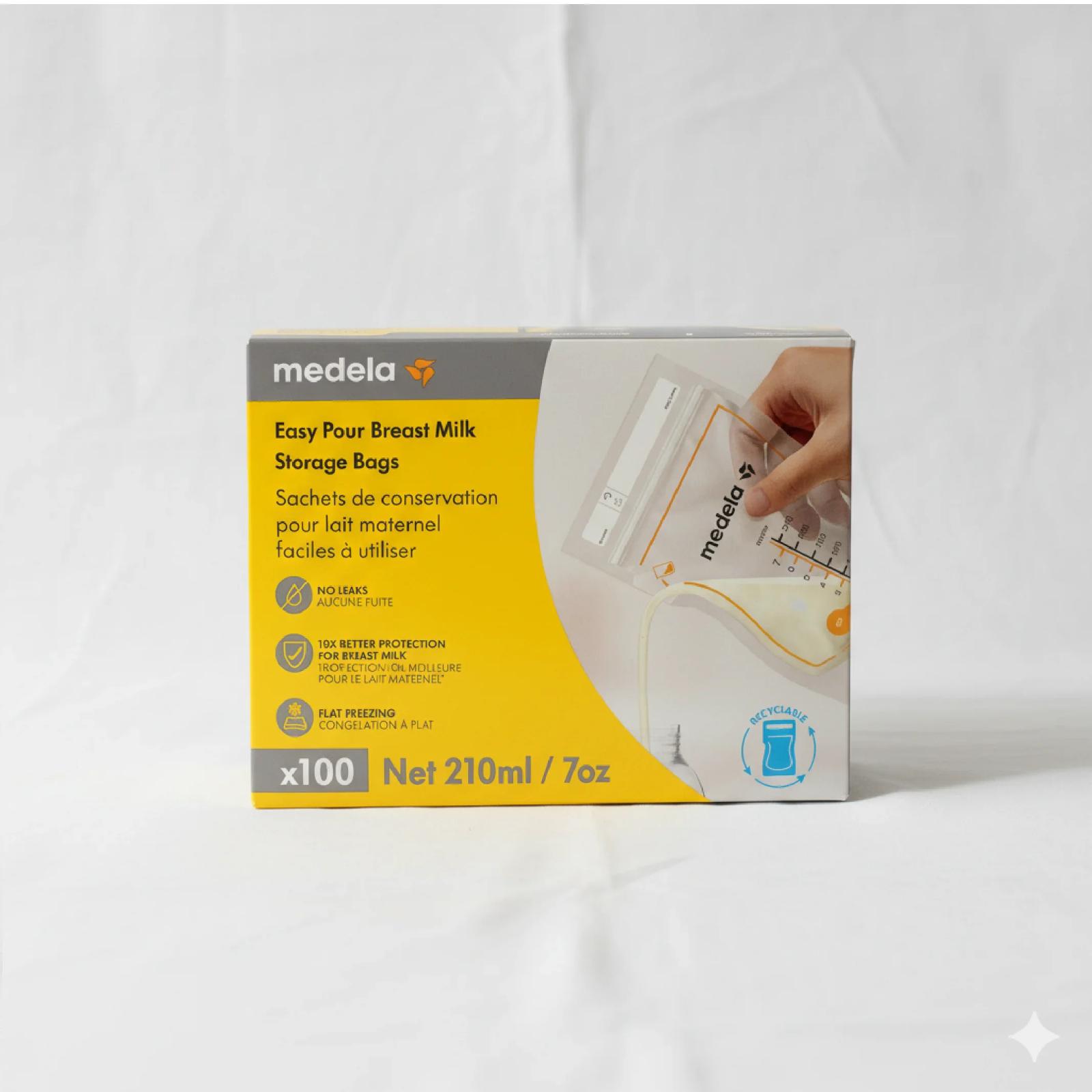 Medela 6oz Breast Milk Storage Bags 100 Count, Leak-Proof & BPA-Free — Breast Pumps — Chikaro