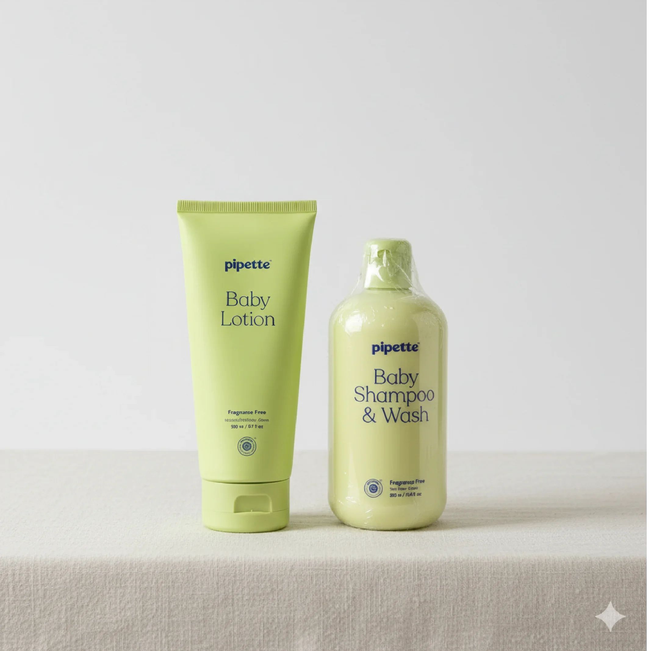 Pipette Fragrance-Free Baby Wash & Lotion Duo for Sensitive Skin — Bath — Chikaro