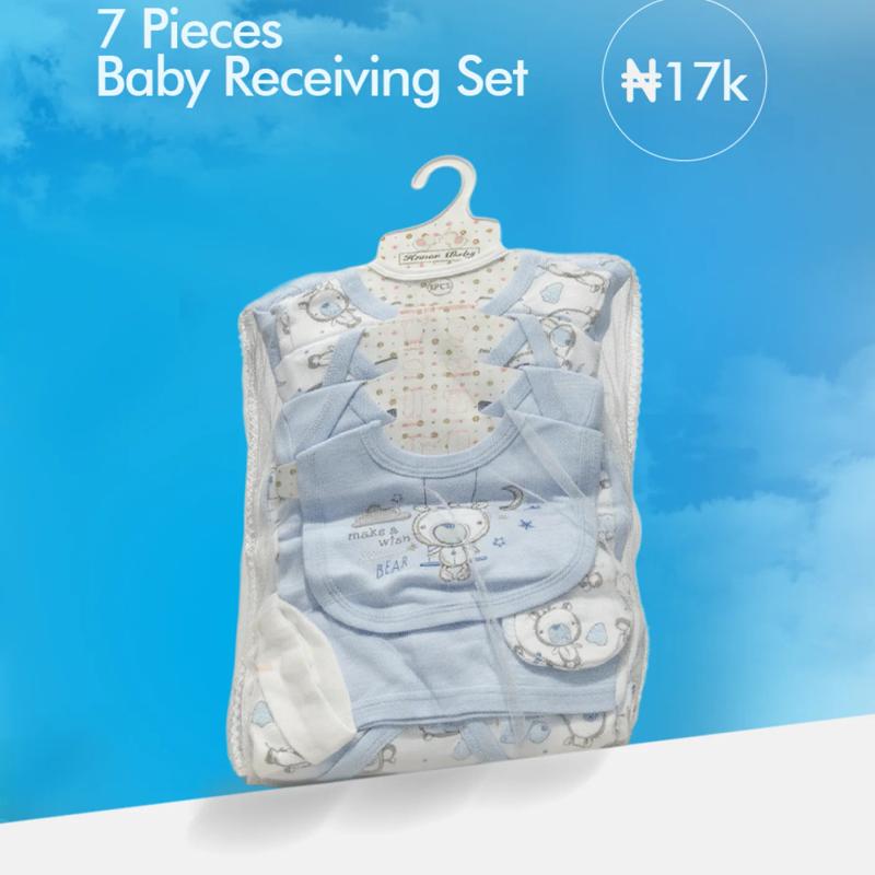 7 Pieces Baby Receiving Set – Complete Comfort & Care Essentials for Newborns — Baby Clothing — Chikaro