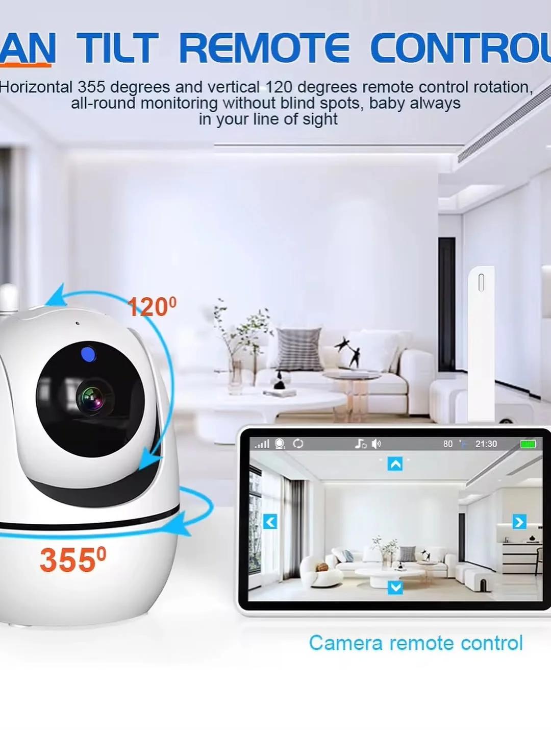 Baby Monitor – Two-Way Talk, Night Vision & Smart Temperature Monitoring — image 1