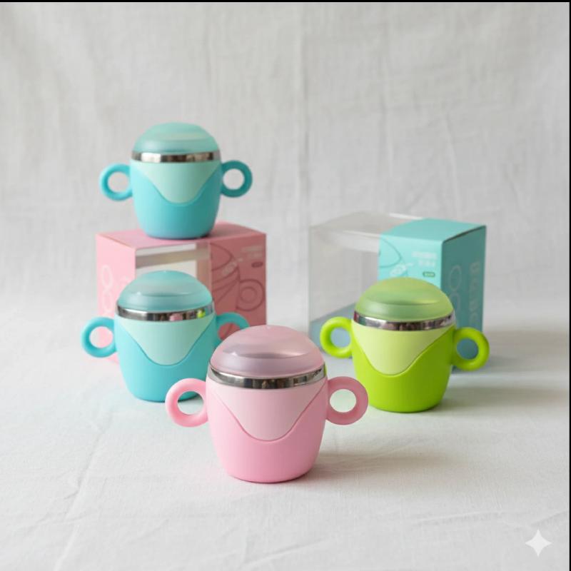 Baby Cup with Cover – Spill-Proof Training Cup for Safe & Easy Drinking and Feeding — Feeding — Chikaro