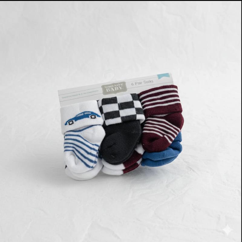 6-in-1 Hudson Baby Socks – Soft, Cozy & Gentle Everyday Essentials for Babies — Baby Clothing — Chikaro