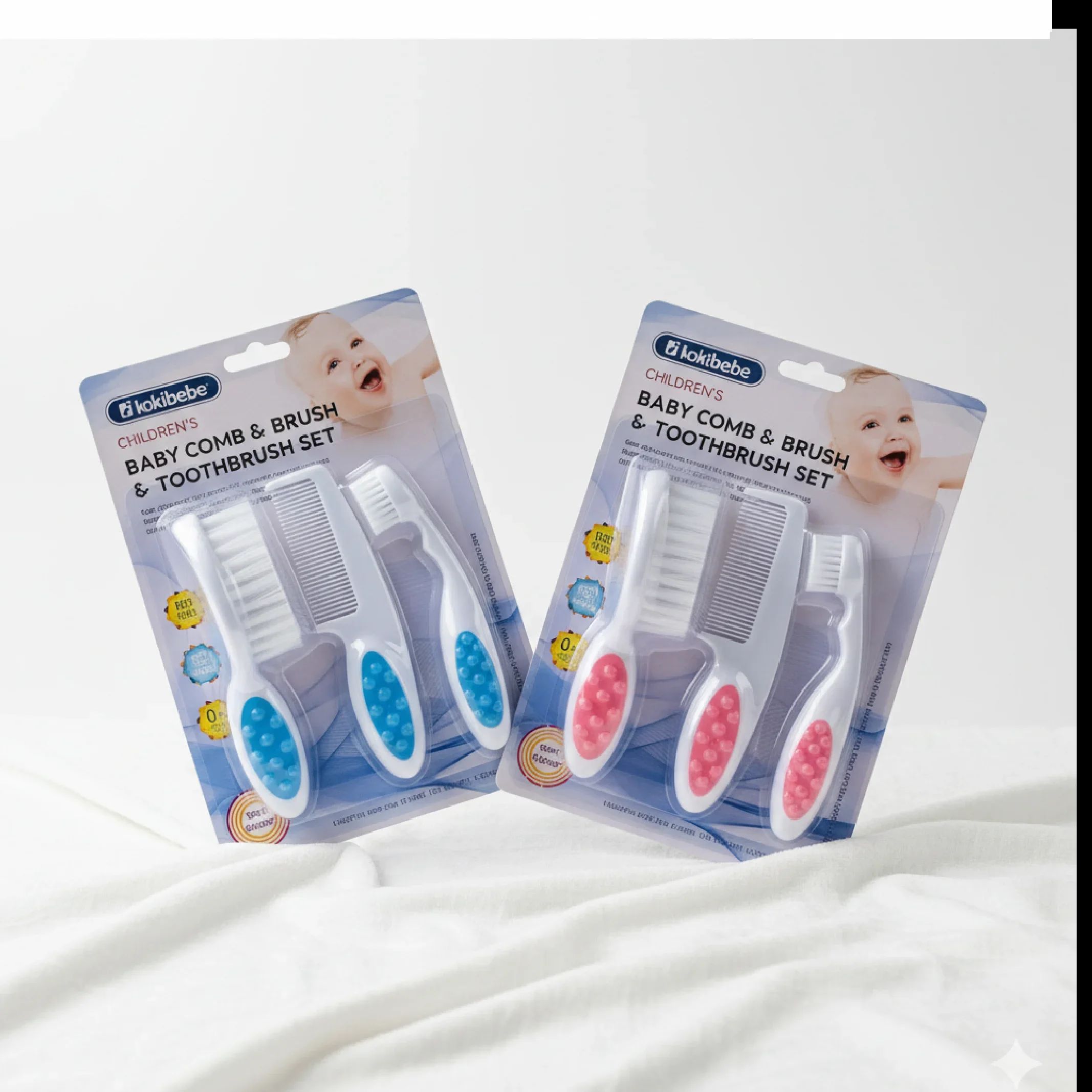 3-in-1 Baby Comb, Brush & Toothbrush Set – Gentle Grooming & Oral Care for Babies — Bath — Chikaro