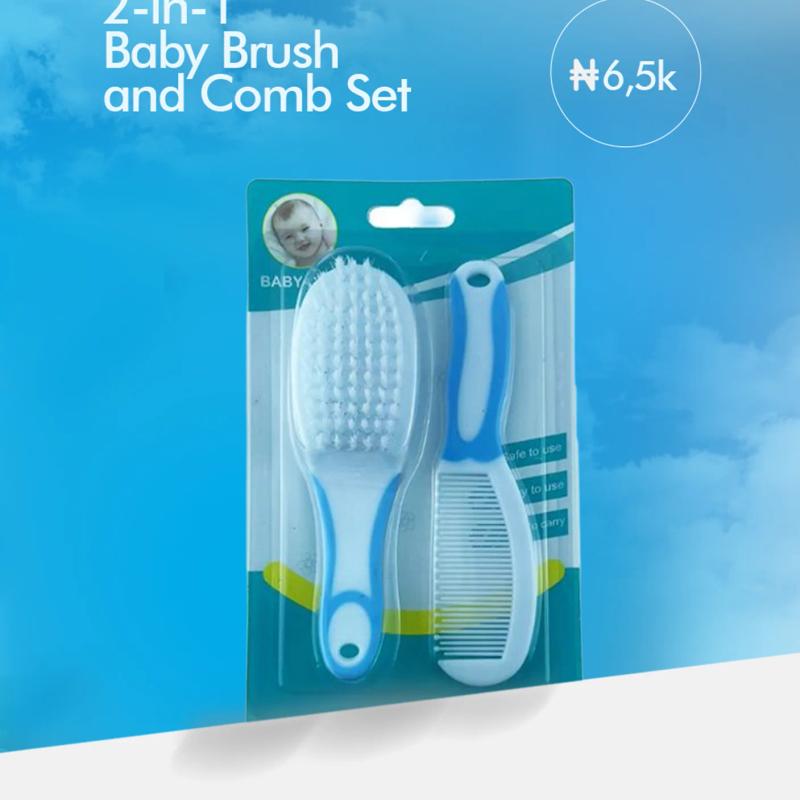 2-in-1 Baby Brush and Comb Set – Gentle Grooming Essentials for Delicate Baby Hair — Bath — Chikaro