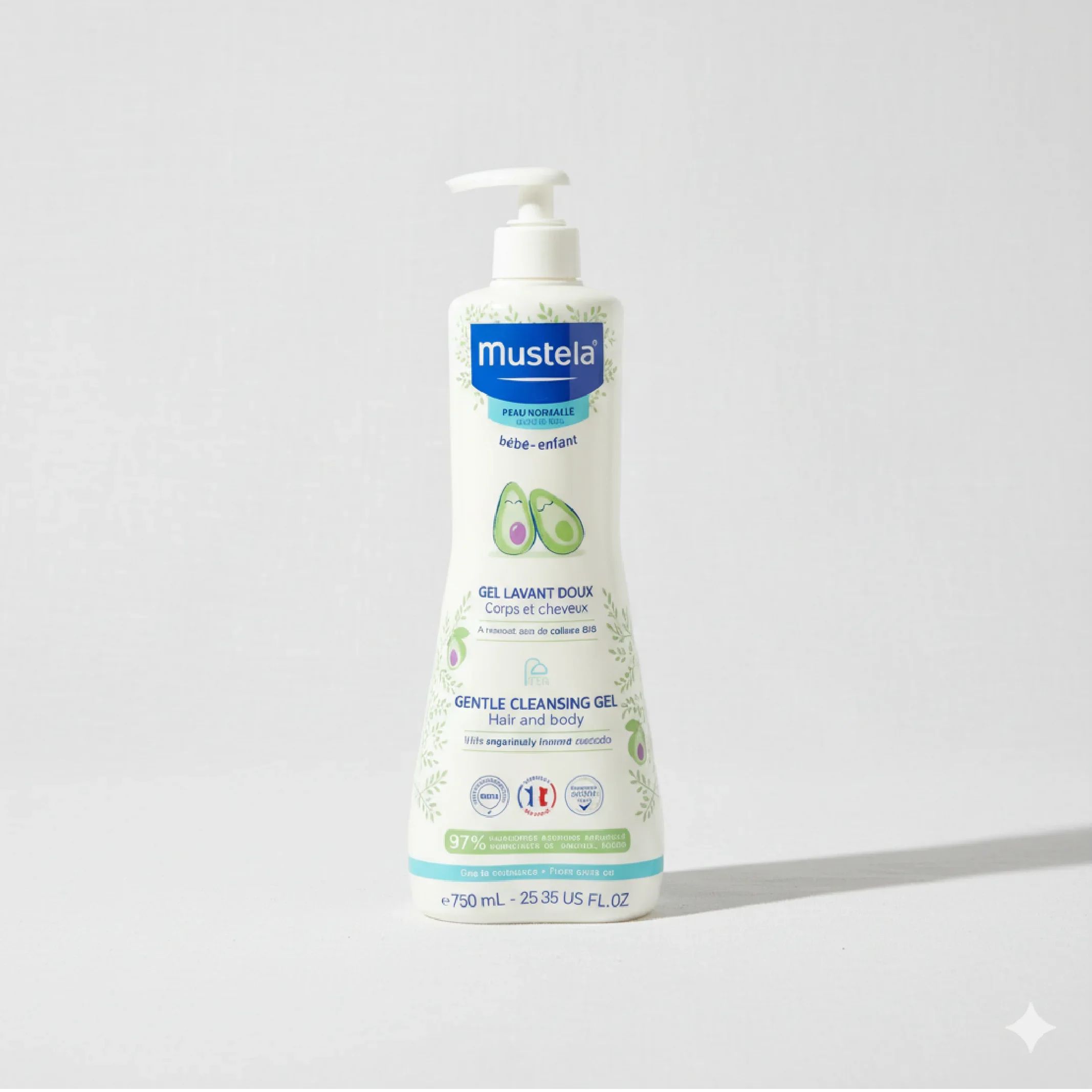 Mustela Body Lotion &amp; Gentle Cleansing Gel 750ml–Complete Skincare Duo for Baby's Skin — Bath — Chikaro