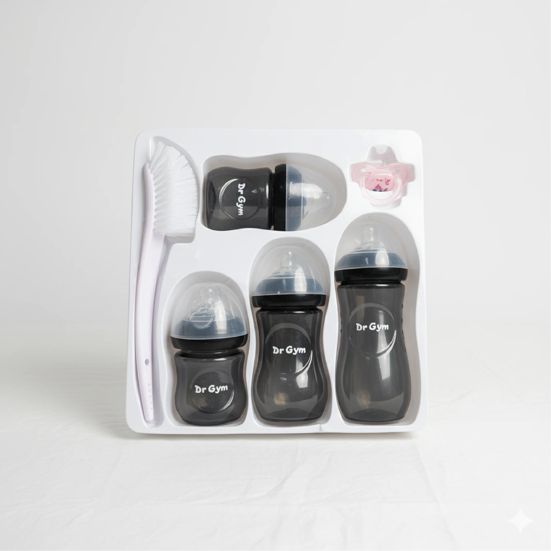 Dr Gym Baby Feeding Bottle Set – 6-Piece Feeding Kit — Feeding — Chikaro