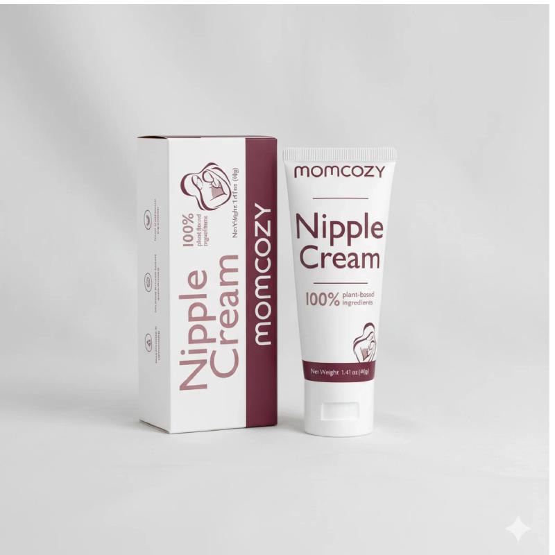 Momcozy Nipple Cream – 100% Natural Lanolin-Free Nipple Balm (1.41 oz) — Nursing — Chikaro