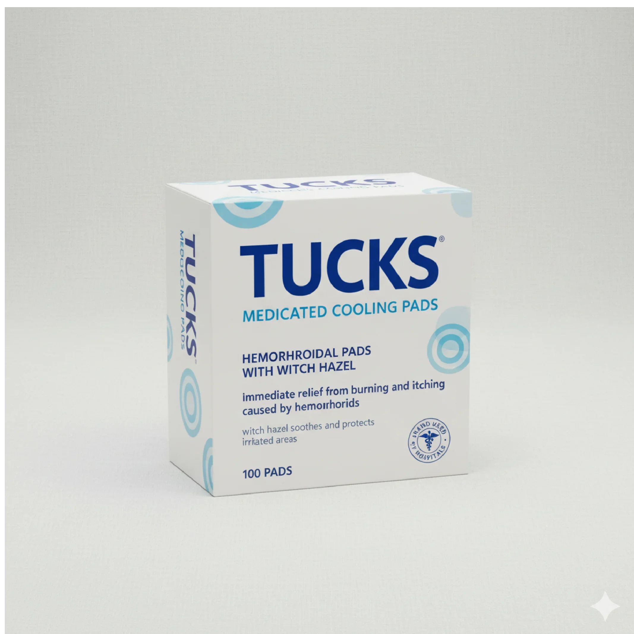 Tucks Medicated Cooling Pads (100 Count) — Nursing — Chikaro