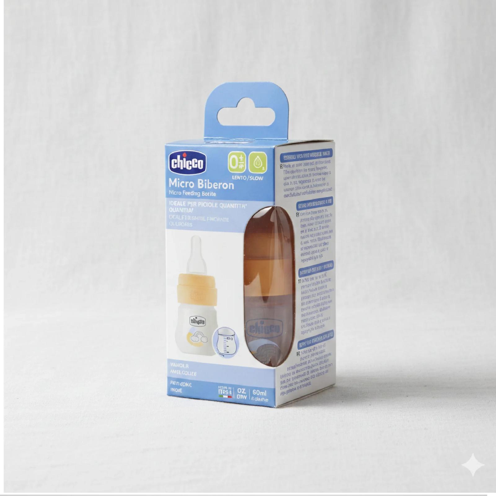 Chicco Micro Feeding Bottle 60ml (0M+) — image 1