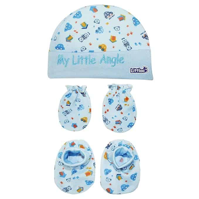 3 in 1 Baby Caps, Mittens and Socks Set — Baby Clothing — Chikaro