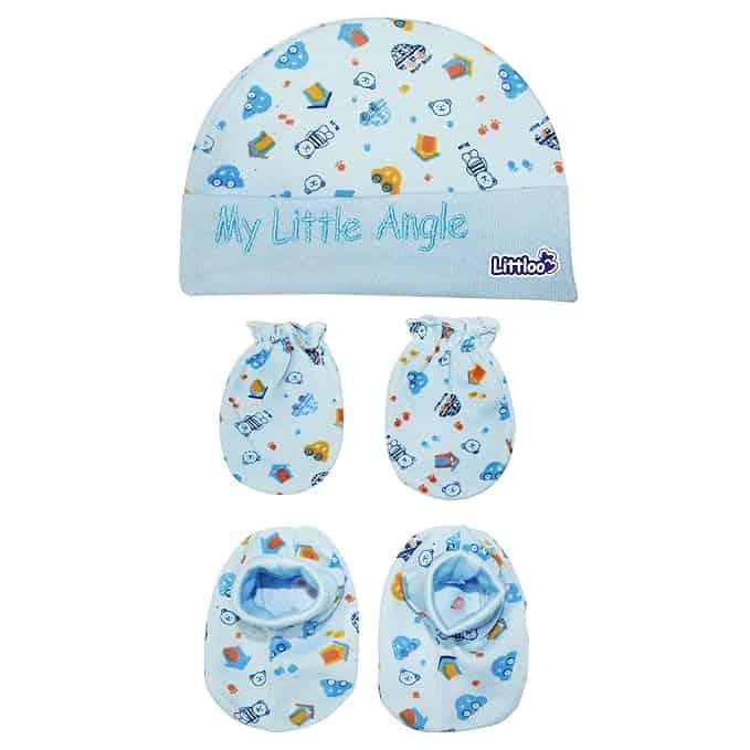 3 in 1 Baby Caps, Mittens and Socks Set — Baby Clothing — Chikaro