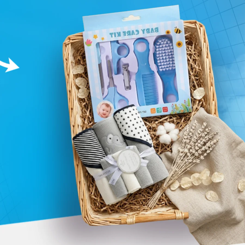 Baby Care Kit + Hooded Towel with Wash Towel — Bath — Chikaro