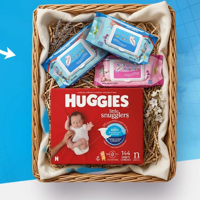 Huggies Little Snuggler + 3 Angel Wipes — Diapers — Chikaro