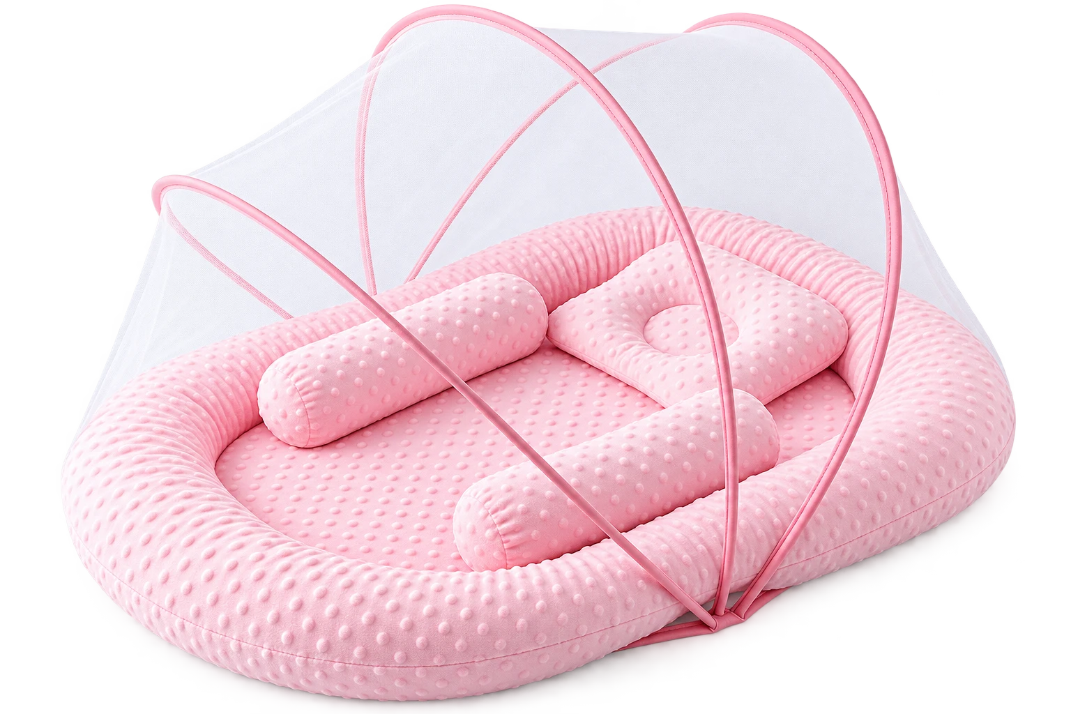 Stemme Baby Cocoon Bed with Net – Secure, Breathable & Portable Sleep Solution — Nursery — Chikaro