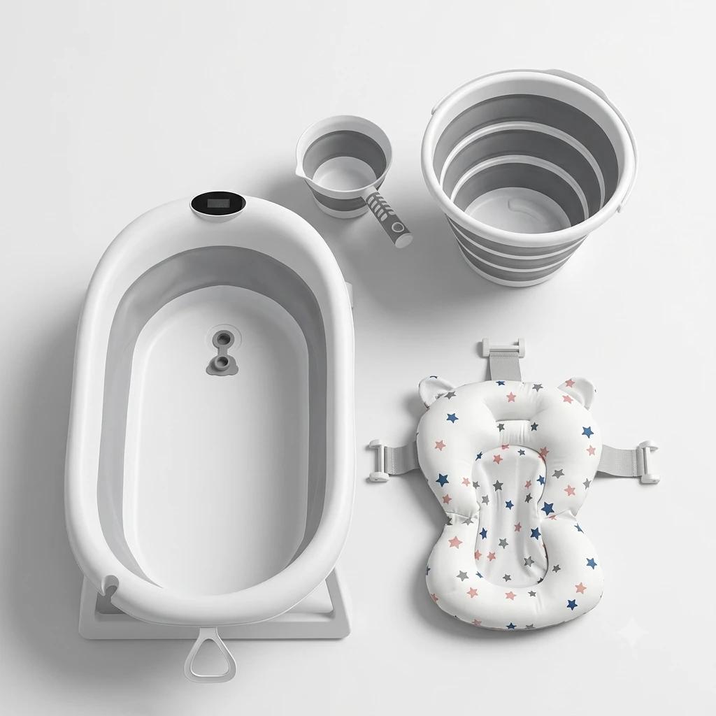 Toimoys 4‑in‑1 Foldable Baby Bath Set — image 1