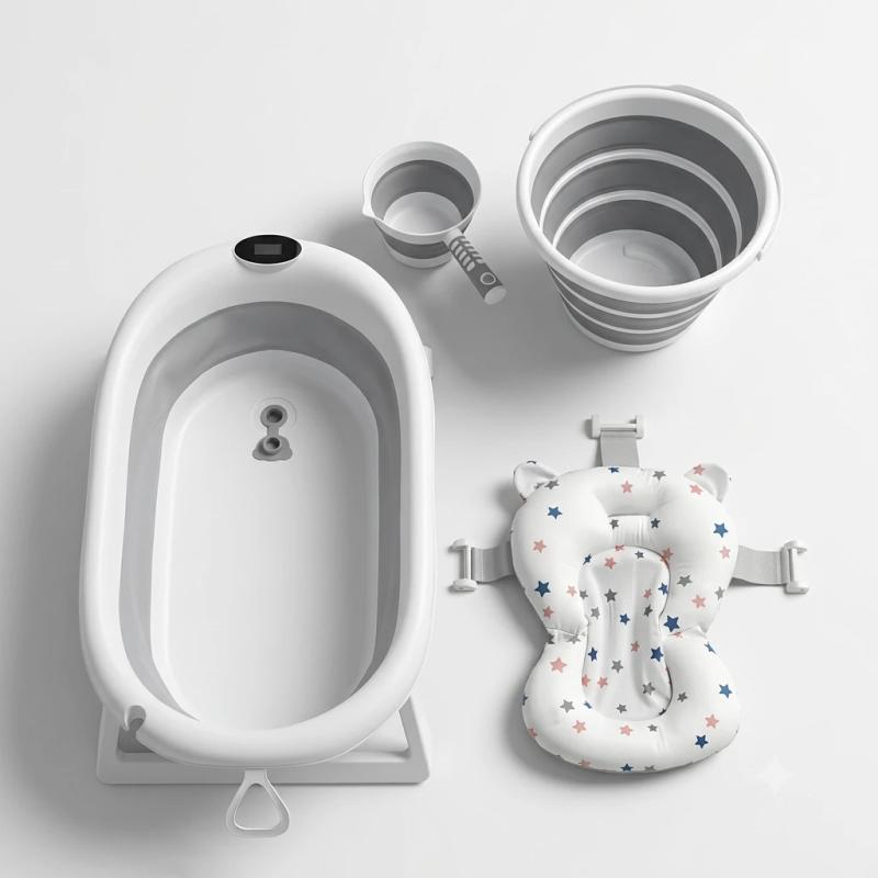 Toimoys 4‑in‑1 Foldable Baby Bath Set — Bath — Chikaro